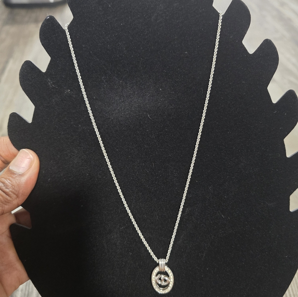 Christain Dior Sterling Silver Necklace